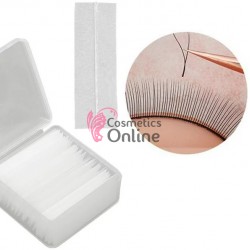 Banda dublu  adeziva transparenta pentru gene false tip banda BDA04, Set 10 perechi din silicon